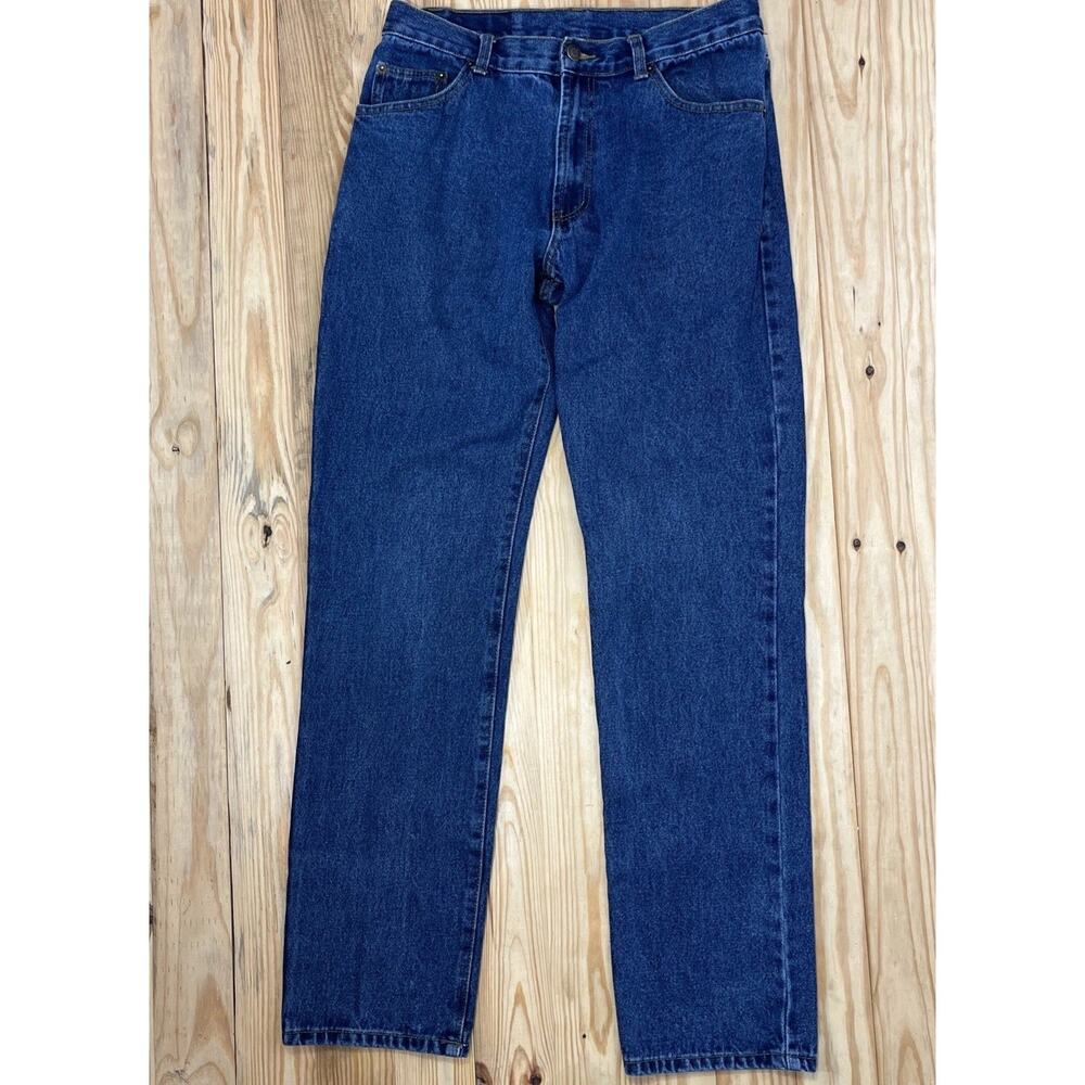 Full Blue Blue Denim Straight Leg Jeans Mens Size 32x34